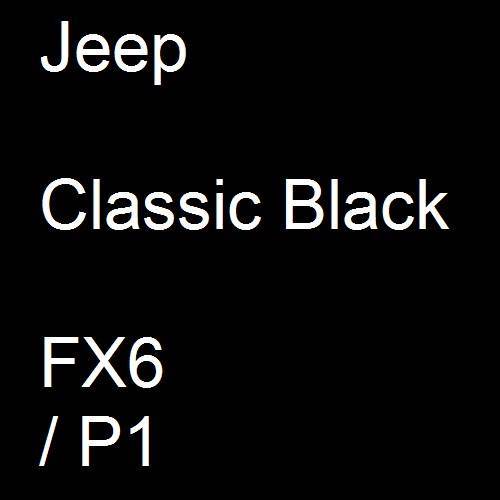 Jeep, Classic Black, FX6 / P1.